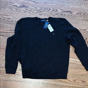 NWT Polo by Ralph Lauren Men's black Crewneck Sweater XXL